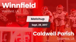 Matchup: Winnfield High vs. Caldwell Parish  2017