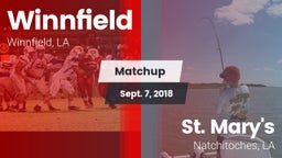 Matchup: Winnfield High vs. St. Mary's  2018