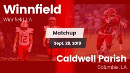 Matchup: Winnfield High vs. Caldwell Parish  2018
