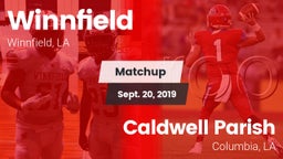 Matchup: Winnfield High vs. Caldwell Parish  2019