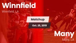 Matchup: Winnfield High vs. Many  2019