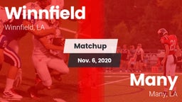 Matchup: Winnfield High vs. Many  2020
