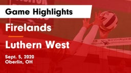 Firelands  vs Luthern West Game Highlights - Sept. 5, 2020