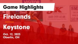 Firelands  vs Keystone  Game Highlights - Oct. 12, 2023