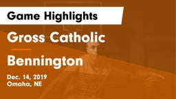 Gross Catholic  vs Bennington  Game Highlights - Dec. 14, 2019