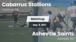 Matchup: Cabarrus Stallions  vs. Asheville Saints 2017