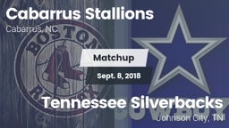 Matchup: Cabarrus Stallions  vs. Tennessee Silverbacks 2018