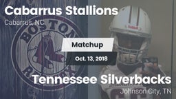 Matchup: Cabarrus Stallions  vs. Tennessee Silverbacks 2018