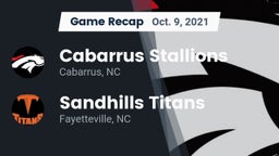 Recap: Cabarrus Stallions  vs. Sandhills Titans 2021