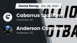 Recap: Cabarrus Stallions  vs. Anderson Cavaliers  2023