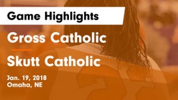 Gross Catholic  vs Skutt Catholic  Game Highlights - Jan. 19, 2018