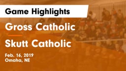 Gross Catholic  vs Skutt Catholic  Game Highlights - Feb. 16, 2019