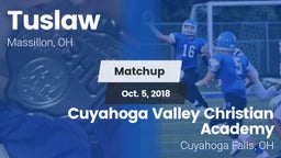 Matchup: Tuslaw  vs. Cuyahoga Valley Christian Academy  2018