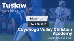 Matchup: Tuslaw  vs. Cuyahoga Valley Christian Academy  2020