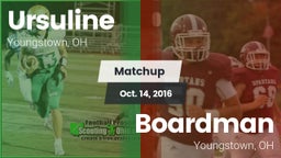 Matchup: Ursuline  vs. Boardman  2016