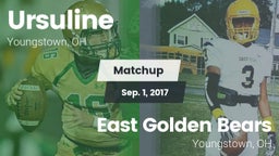 Matchup: Ursuline  vs. East  Golden Bears 2017