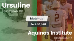 Matchup: Ursuline  vs. Aquinas Institute  2017