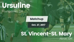 Matchup: Ursuline  vs. St. Vincent-St. Mary  2017