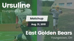 Matchup: Ursuline  vs. East  Golden Bears 2018