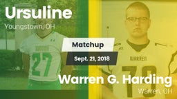 Matchup: Ursuline  vs. Warren G. Harding  2018