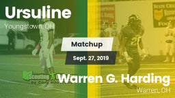 Matchup: Ursuline  vs. Warren G. Harding  2019