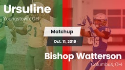 Matchup: Ursuline  vs. Bishop Watterson  2019