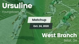 Matchup: Ursuline  vs. West Branch  2020