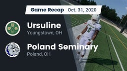 Recap: Ursuline  vs. Poland Seminary  2020