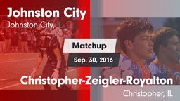 Matchup: Johnston City High vs. Christopher-Zeigler-Royalton  2016