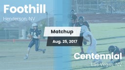 Matchup: Foothill  vs. Centennial  2017
