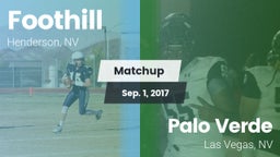 Matchup: Foothill  vs. Palo Verde  2017
