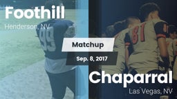 Matchup: Foothill  vs. Chaparral  2017