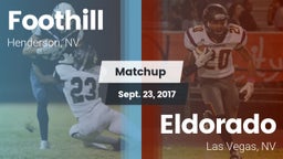 Matchup: Foothill  vs. Eldorado  2017