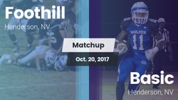 Matchup: Foothill  vs. Basic  2017