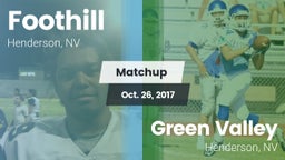 Matchup: Foothill  vs. Green Valley  2017