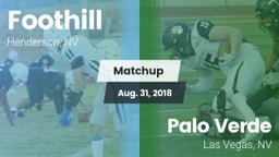 Matchup: Foothill  vs. Palo Verde  2018