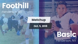 Matchup: Foothill  vs. Basic  2018