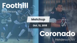 Matchup: Foothill  vs. Coronado  2018