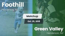 Matchup: Foothill  vs. Green Valley  2018