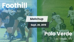 Matchup: Foothill  vs. Palo Verde  2019