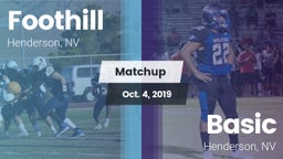 Matchup: Foothill  vs. Basic  2019