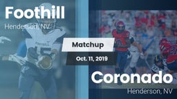 Matchup: Foothill  vs. Coronado  2019