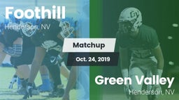 Matchup: Foothill  vs. Green Valley  2019