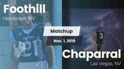 Matchup: Foothill  vs. Chaparral  2019