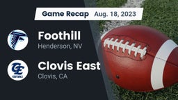 Recap: Foothill  vs. Clovis East  2023