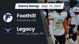 Recap: Foothill  vs. Legacy  2023