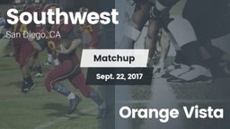 Matchup: Southwest High Schoo vs. Orange Vista 2017