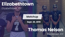 Matchup: Elizabethtown High vs. Thomas Nelson  2019