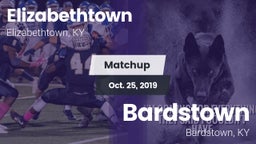 Matchup: Elizabethtown High vs. Bardstown  2019