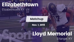 Matchup: Elizabethtown High vs. Lloyd Memorial  2019